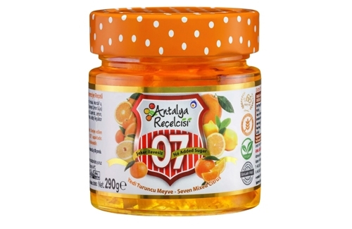 0 Şeker 7 Meyve Yöresel Reçeli 290g Rafine Şeker İlavesiz