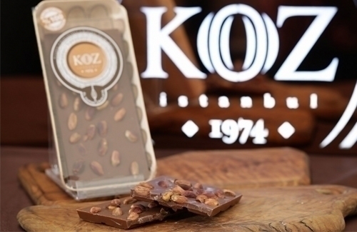 El Yapımı Antep Fıstıklı Sütlü Tablet Çikolata 105gr