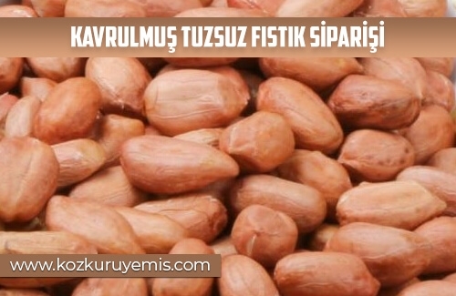 Kavrulmuş Tuzsuz Fıstık Siparişi