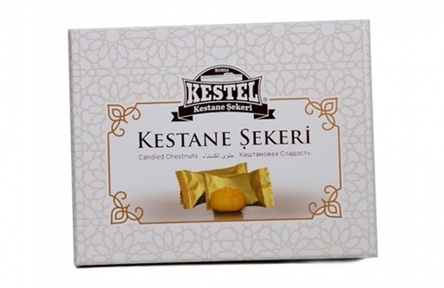 Orta Boy Varaklı Sade Kestane Şekeri 200Gr